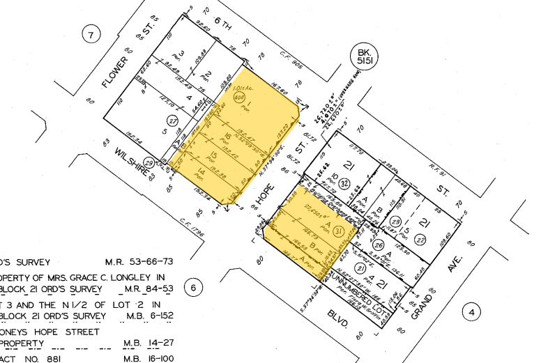 707 Wilshire Blvd, Los Angeles, CA à louer - Plan cadastral – Image 2 sur 14