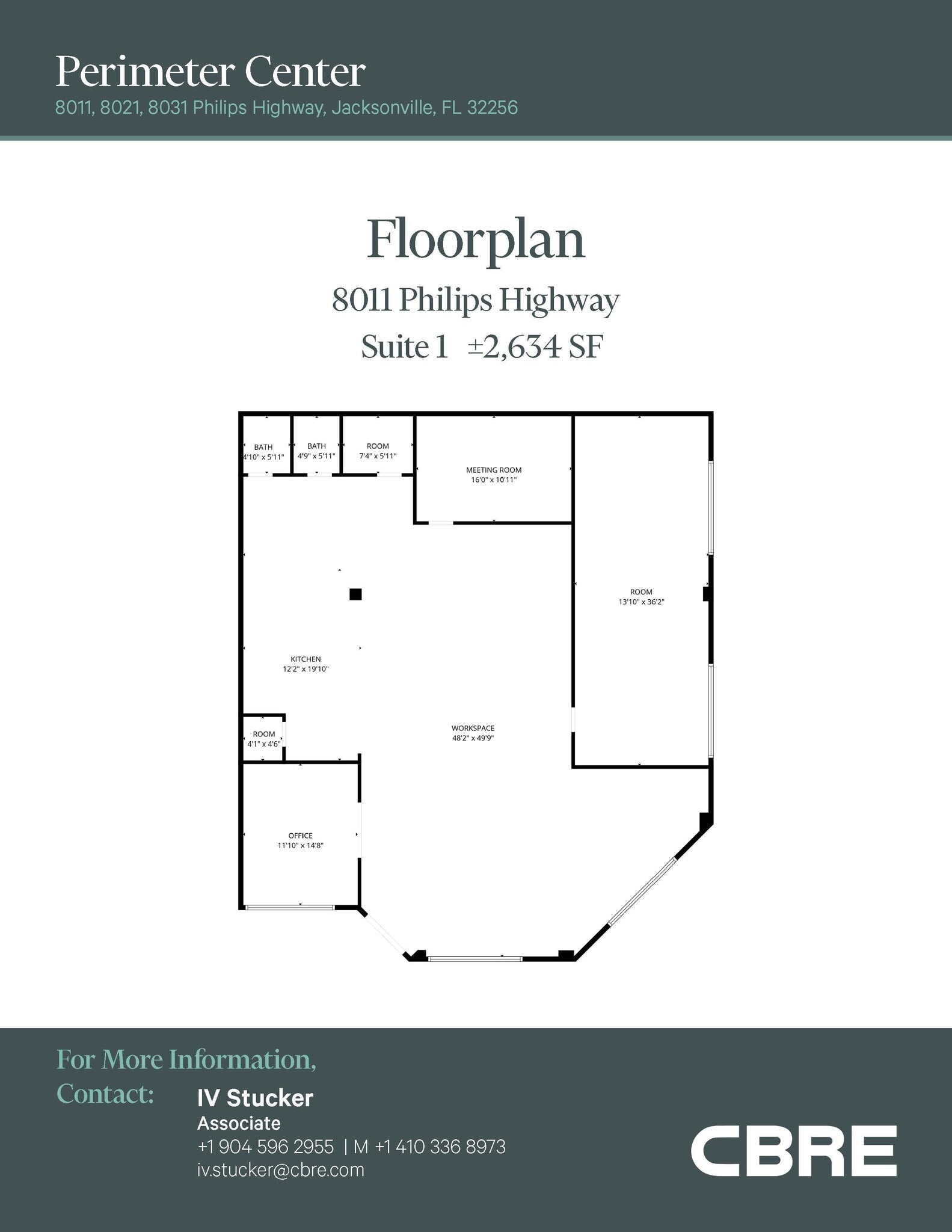 8011 Philips Hwy, Jacksonville, FL à louer Plan d’étage– Image 1 sur 3
