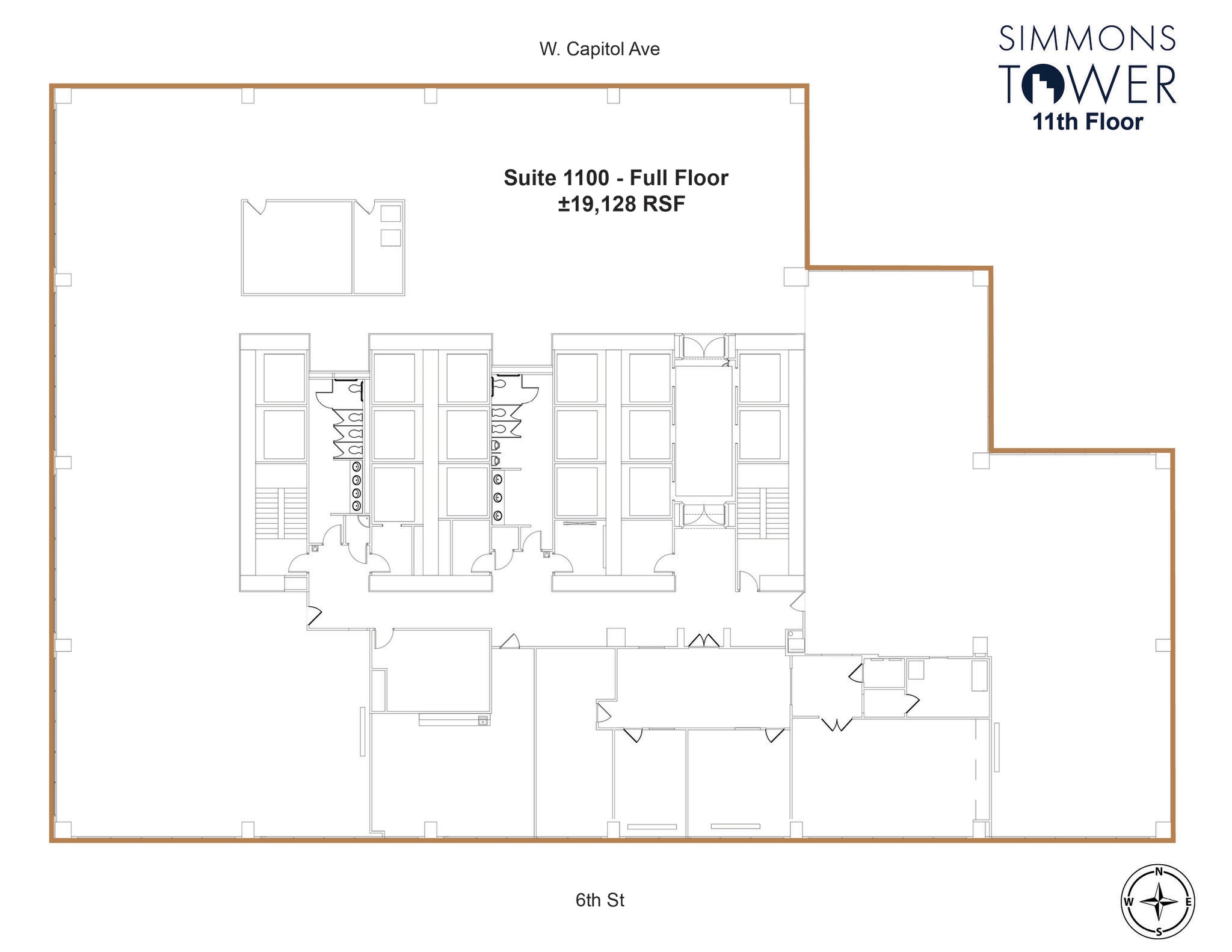 425 W Capitol Ave, Little Rock, AR à louer Plan d’étage– Image 1 sur 1