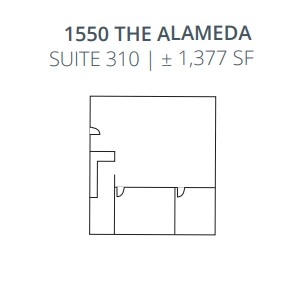 1520 The Alameda, San Jose, CA à louer Plan d’étage– Image 1 sur 1