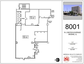 8001 Lincoln Ave, Skokie, IL à louer Plan d’étage– Image 1 sur 1