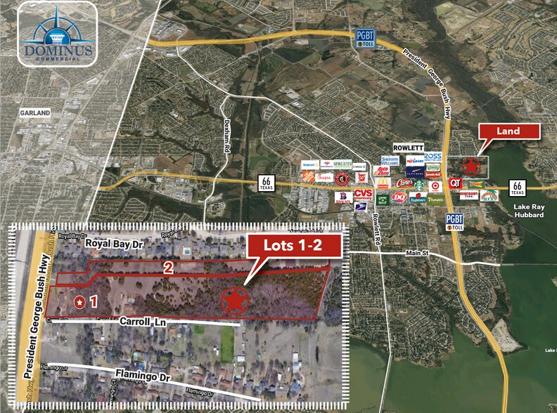 6106 Liberty Grove Rd, Rowlett, TX à vendre - Aérien – Image 2 sur 7