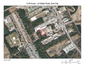 JH Batts Road, Surf City, NC - Vue aérienne vue de carte