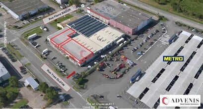 Bordeaux - VUE AÉRIENNE vue de carte