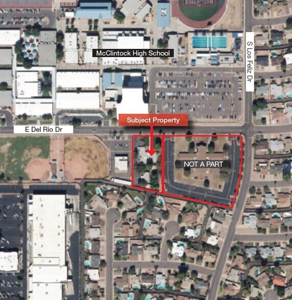 1875 E Del Rio Dr, Tempe, AZ à vendre - Aérien – Image 2 sur 2