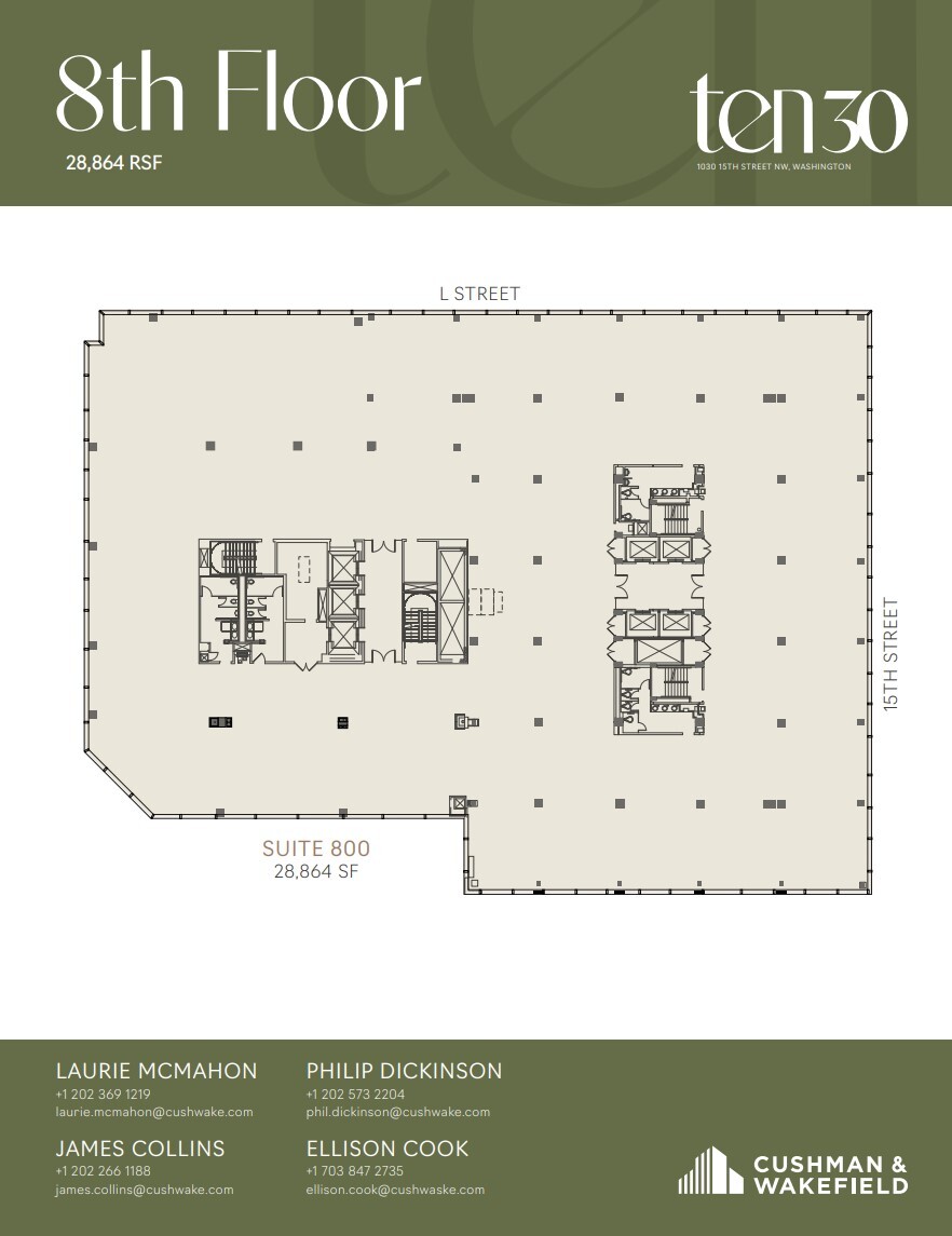 1030 15th St NW, Washington, DC à louer Plan d’étage– Image 1 sur 1