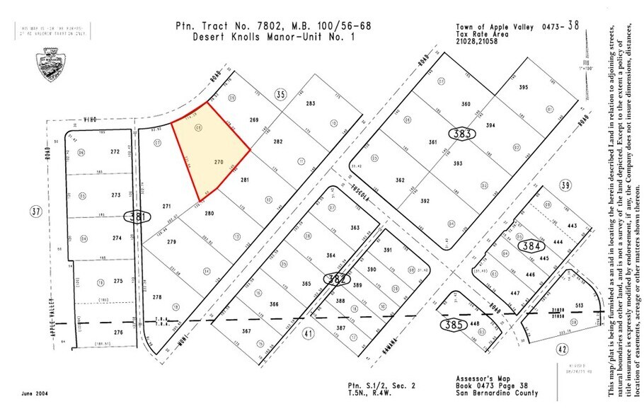 Viho Rd, Apple Valley, CA à vendre - Photo de l’immeuble – Image 2 sur 2