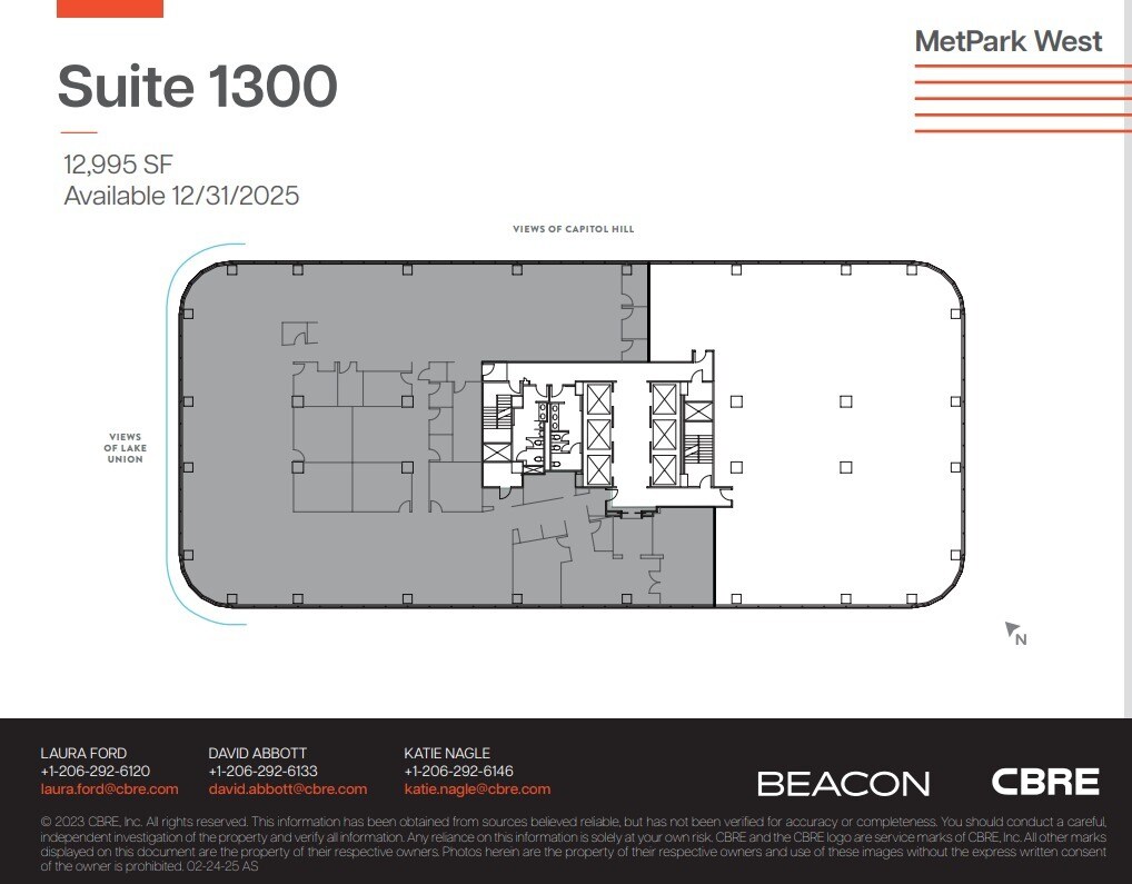 1100 Olive Way, Seattle, WA à louer Plan d’étage– Image 1 sur 1