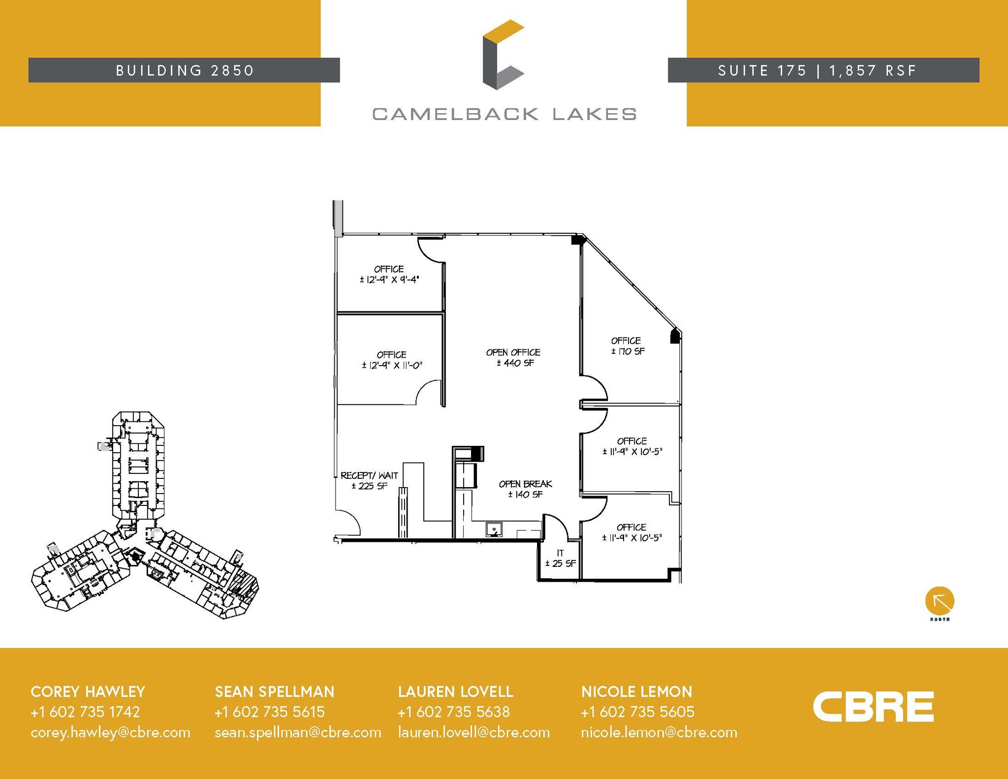 2850 E Camelback Rd, Phoenix, AZ à louer Plan d’étage– Image 1 sur 1