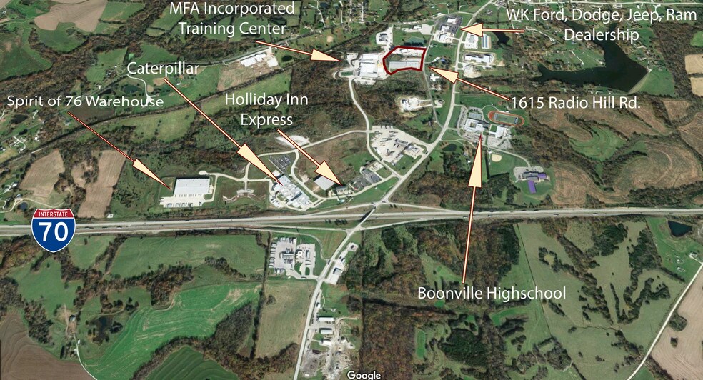 1615 Radio Hill Rd, Boonville, MO à vendre - Aérien – Image 3 sur 27