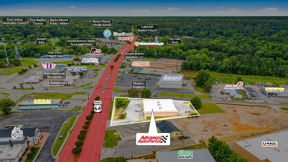 1917 Sunset Ave, Rocky Mount, NC à vendre - Photo de l’immeuble – Image 2 sur 5