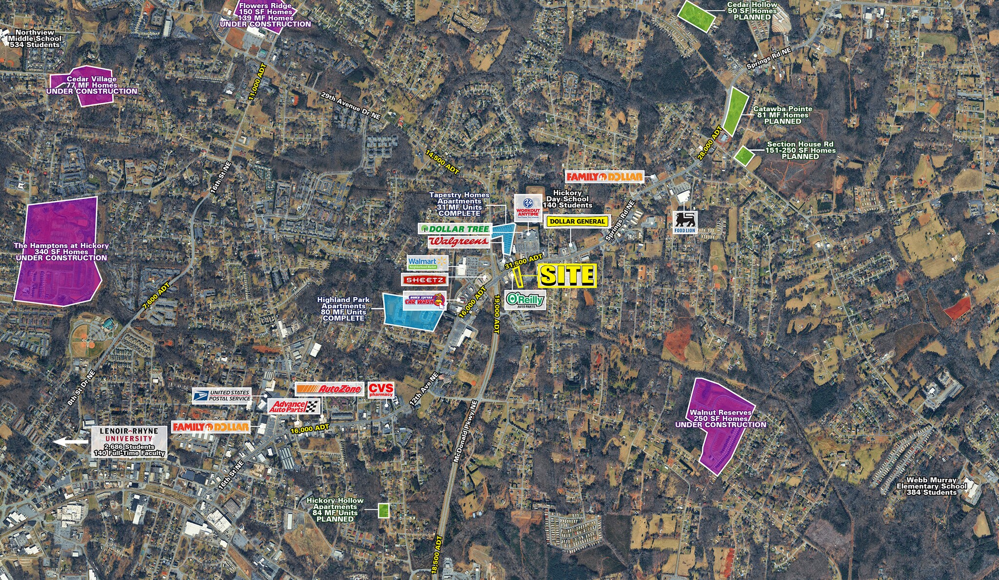 2440 Springs Road Northeast, Hickory, NC à louer Photo principale– Image 1 sur 4