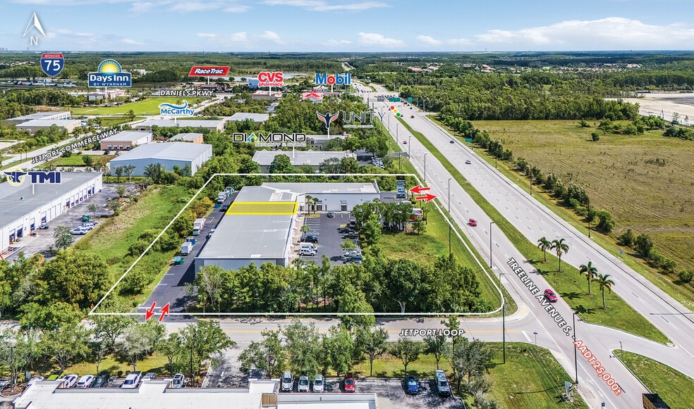 13850 Treeline Ave S, Fort Myers, FL à louer - Aérien – Image 3 sur 6