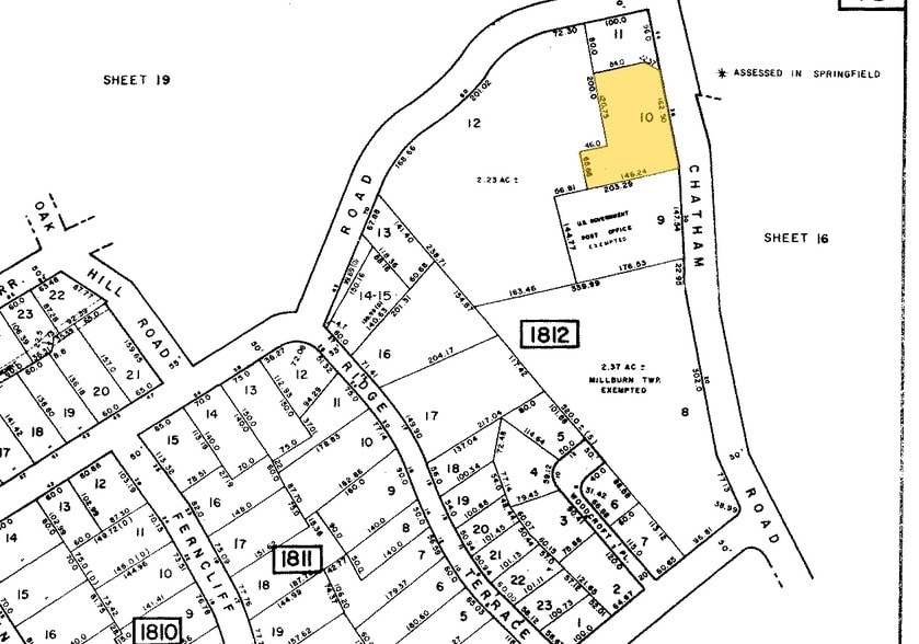 36-46 Chatham Rd, Short Hills, NJ à louer - Plan cadastral – Image 2 sur 6