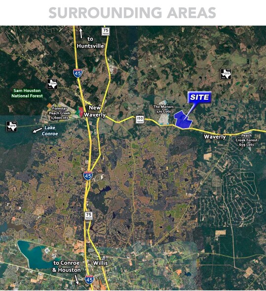 Hwy 150, New Waverly, TX à vendre - Photo de l’immeuble – Image 3 sur 5