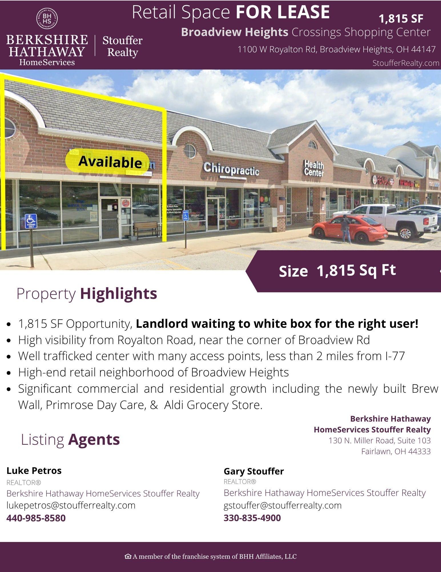 1000-1100 E Royalton Rd, Broadview Heights, OH à louer Photo de l’immeuble– Image 1 sur 4