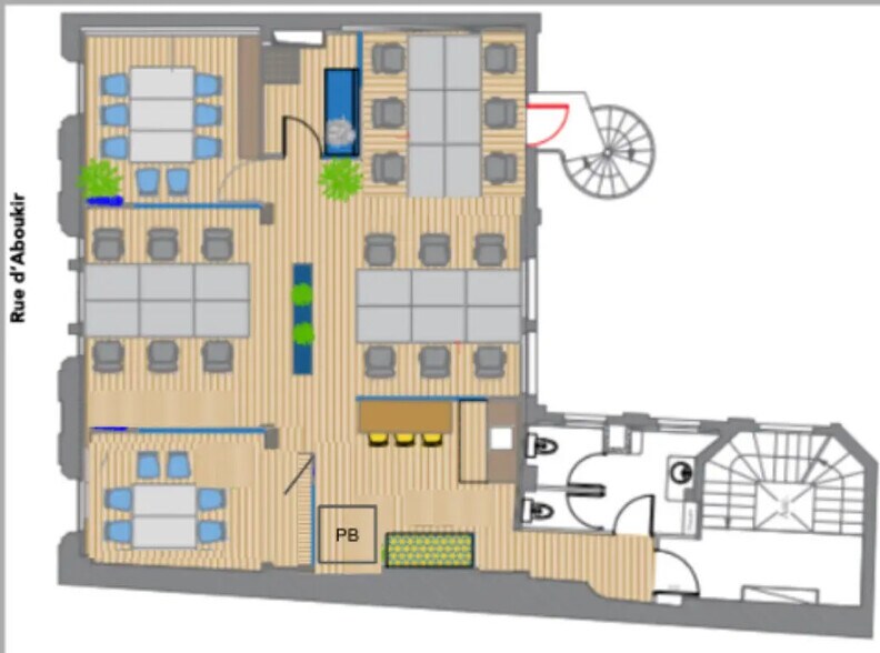 39 Rue D'Aboukir, Paris à louer - Plan d’étage – Image 3 sur 10