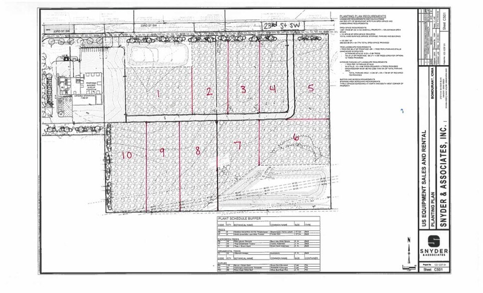 801 23rd St SW, Bondurant, IA à louer - Plan de site – Image 2 sur 2