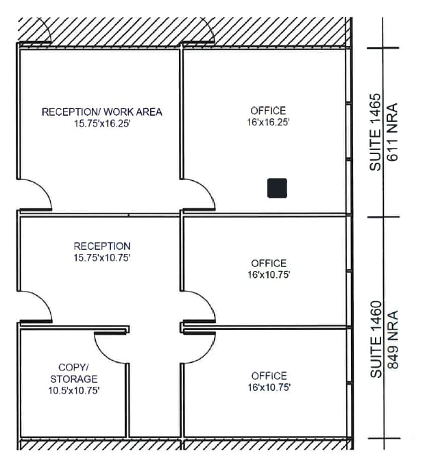2100 Travis St, Houston, TX à louer Plan d’étage– Image 1 sur 1