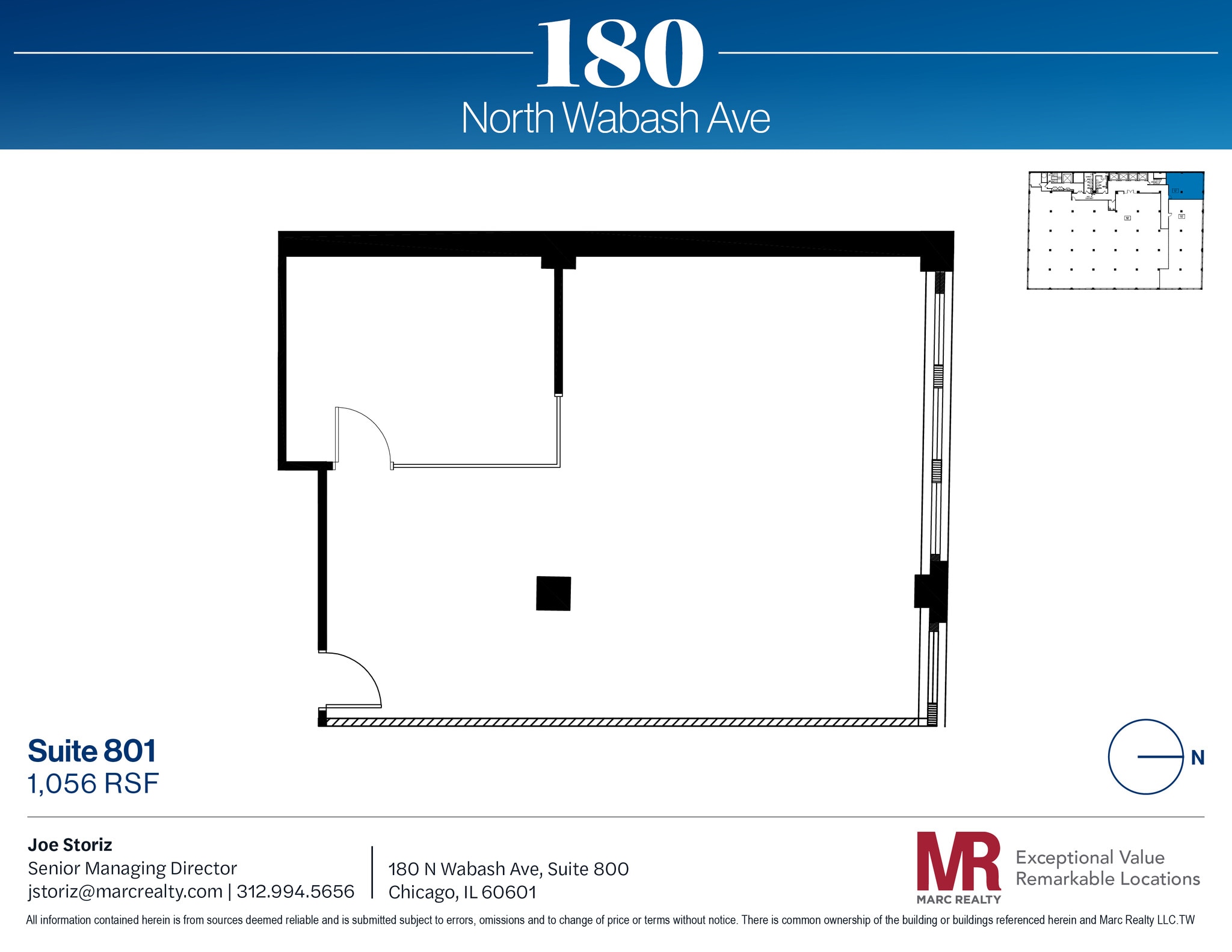 180 N Wabash Ave, Chicago, IL à louer Plan d’étage– Image 1 sur 1