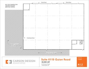 6101-6119 Guion Rd, Indianapolis, IN à louer Plan de site– Image 1 sur 1