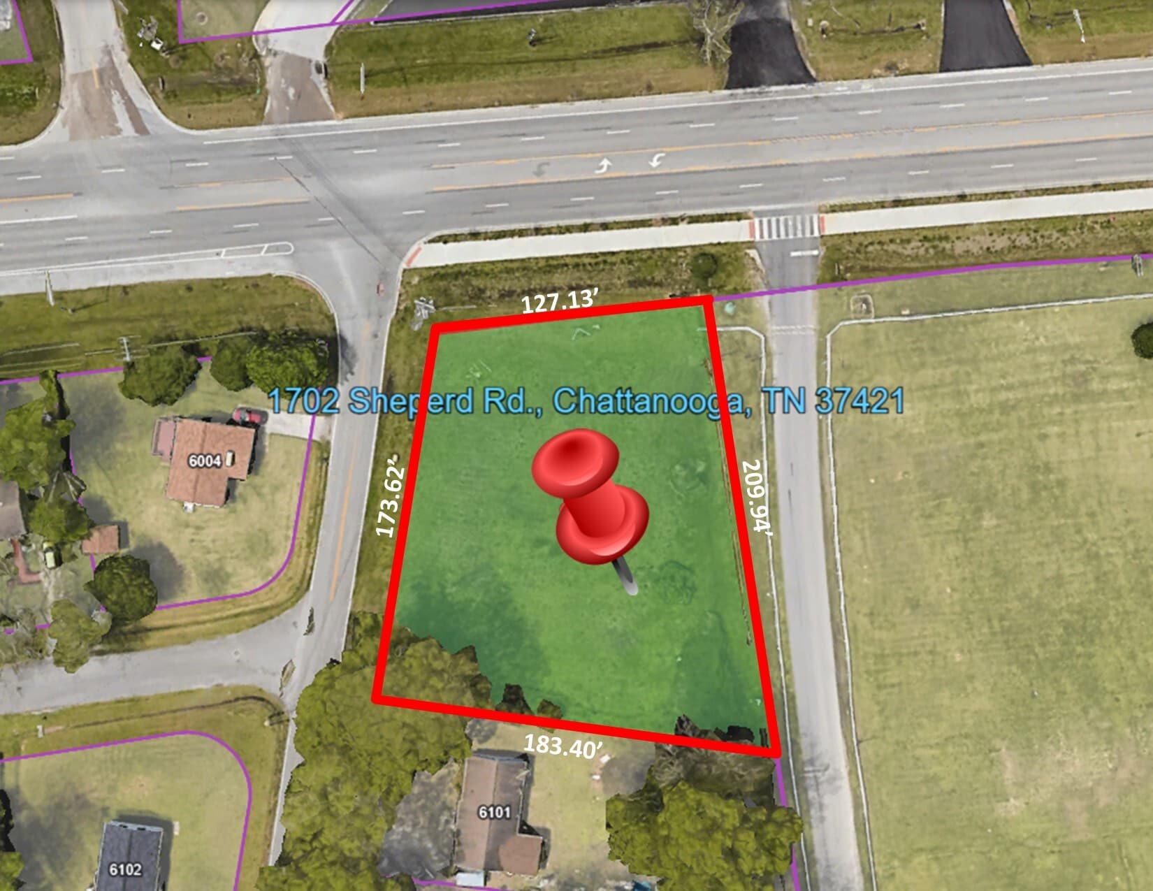 1702 Shepherd rd, Chattanooga, TN à vendre Plan cadastral– Image 1 sur 12