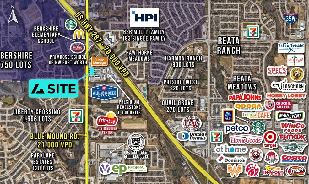 Blue Mound Rd. & US HWY 287, Fort Worth, TX à louer - Photo de l’immeuble – Image 1 sur 2
