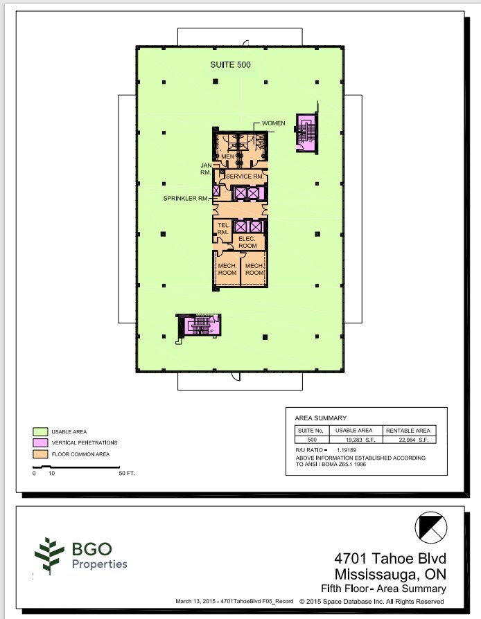 4701 Tahoe Blvd, Mississauga, ON à louer Plan d’étage– Image 1 sur 1