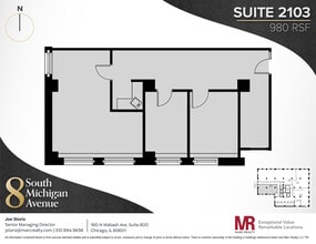 8 S Michigan Ave, Chicago, IL à louer Plan d’étage– Image 1 sur 5