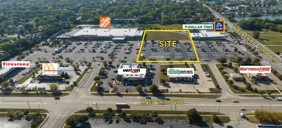 SWC Route 59, Shorewood, IL à vendre - Photo de l’immeuble – Image 1 sur 2