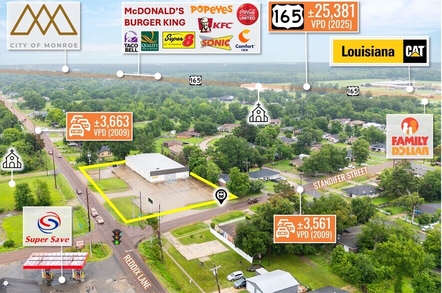 3415 Burg Jones Ln, Monroe, LA à vendre - Photo de l’immeuble – Image 1 sur 9