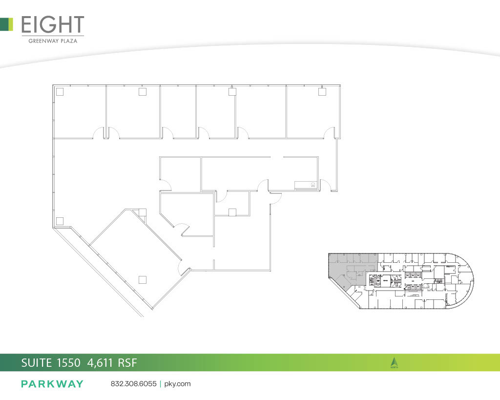 8 Greenway Plz, Houston, TX à louer Plan d’étage– Image 1 sur 1