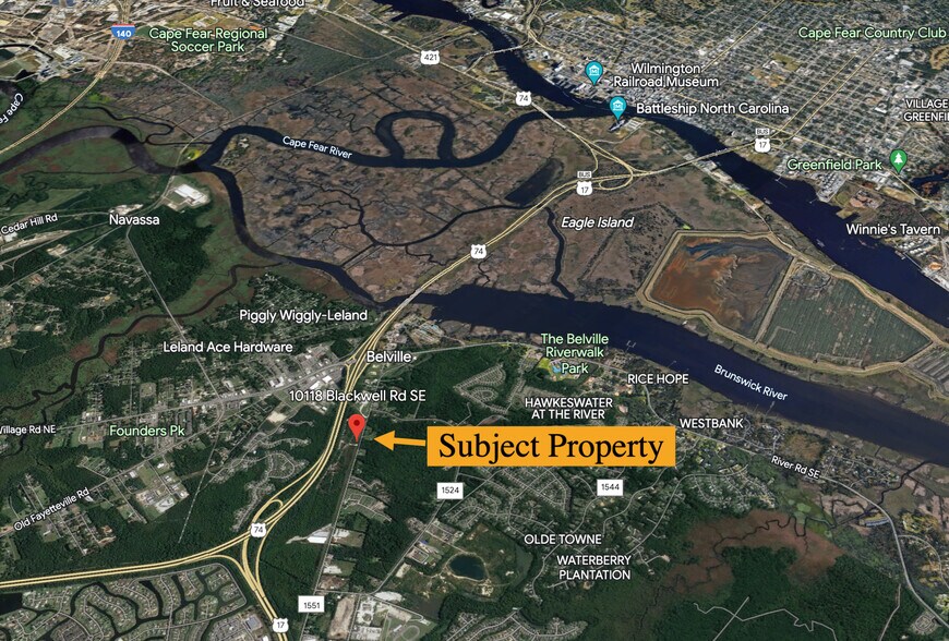 10118 Blackwell Rd SE, Belville, NC à vendre - Aérien – Image 3 sur 16