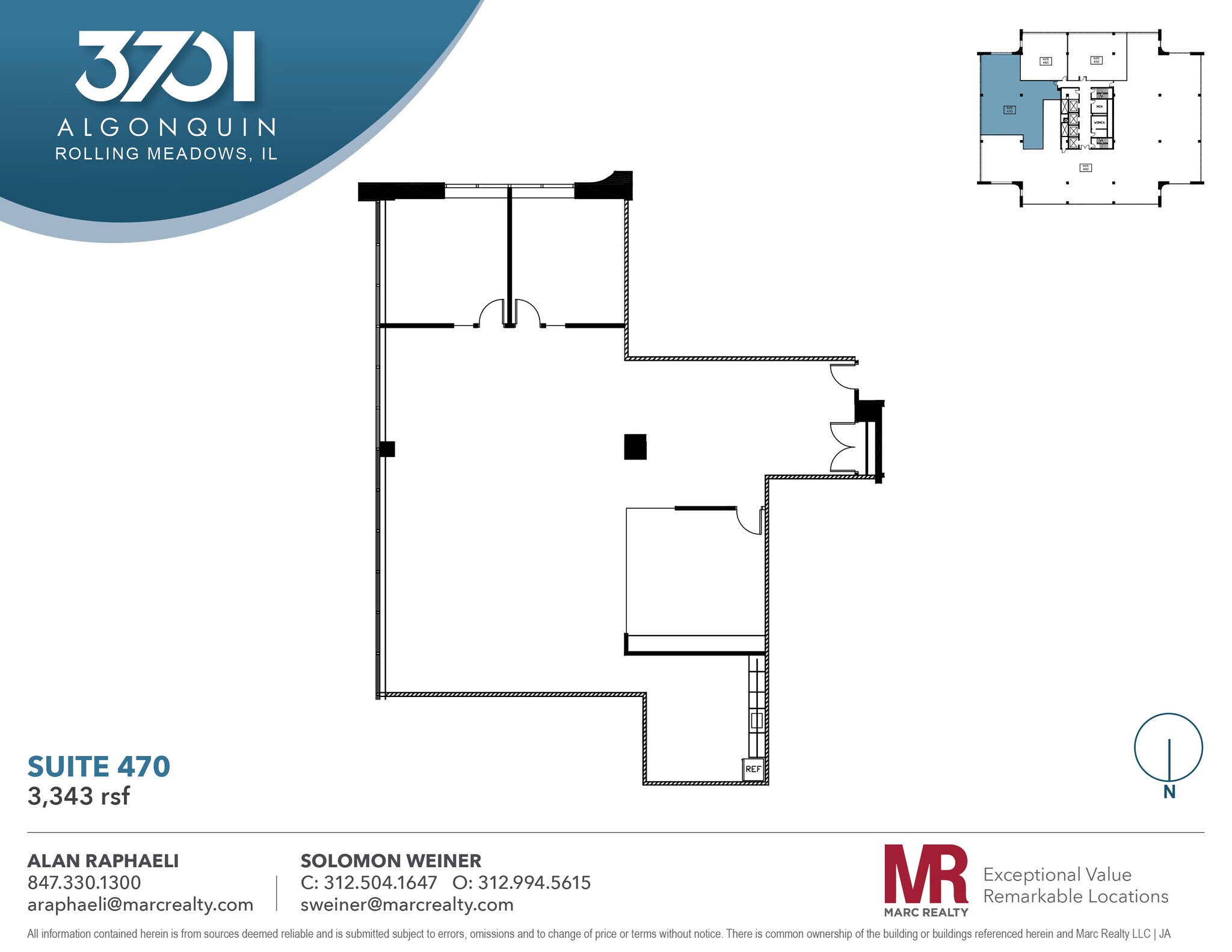 3701 Algonquin Rd, Rolling Meadows, IL à louer Plan d’étage– Image 1 sur 7