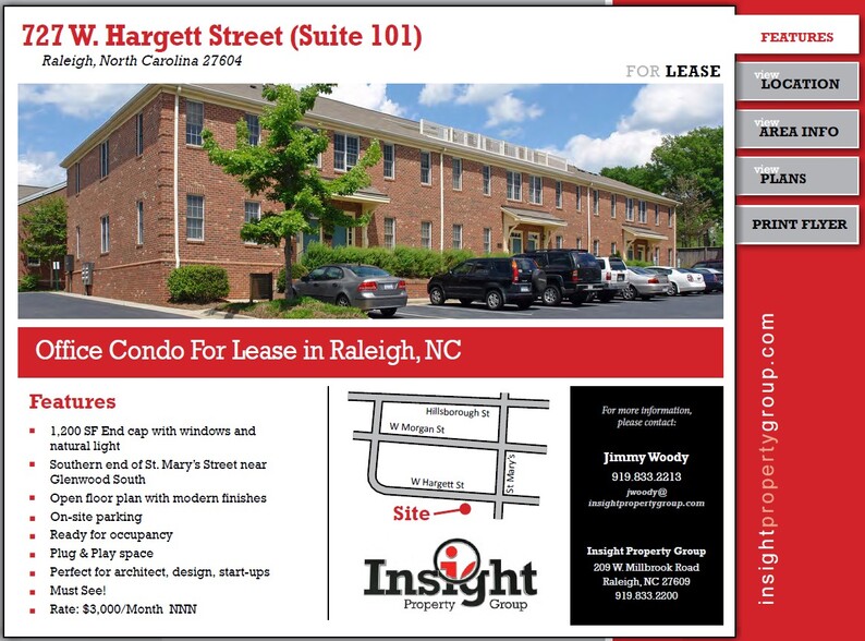 727 W Hargett St, Raleigh, NC à louer - Photo de l’immeuble – Image 1 sur 17