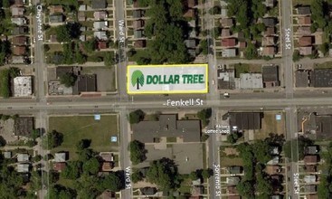 13018 Fenkell St, Detroit, MI - VUE AÉRIENNE  vue de carte