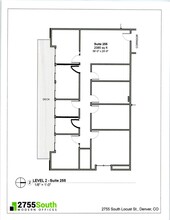 2755 S Locust St, Denver, CO à louer Plan d’étage– Image 1 sur 2