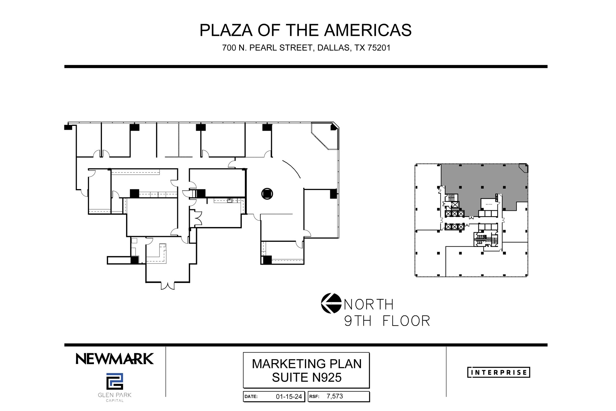 700 N Pearl St, Dallas, TX à louer Plan d’étage– Image 1 sur 1