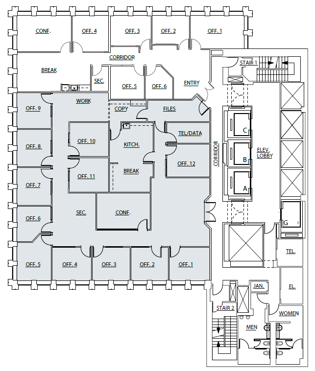 456 Montgomery St, San Francisco, CA à louer Plan d’étage– Image 1 sur 1