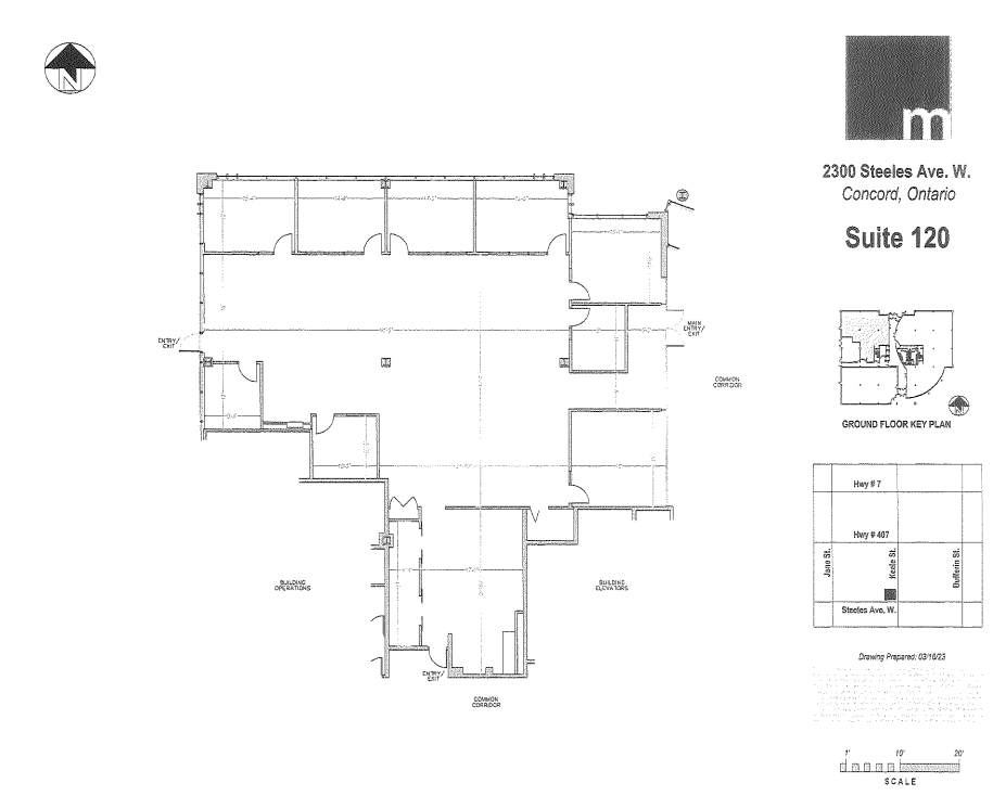 2300 Steeles Ave W, Concord, ON à louer Plan d’étage– Image 1 sur 1