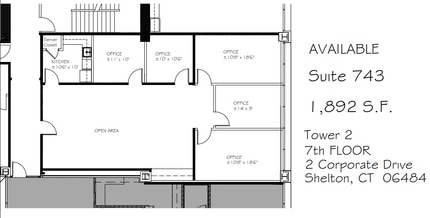 2 Corporate Dr, Shelton, CT à louer Plan d’étage– Image 1 sur 1