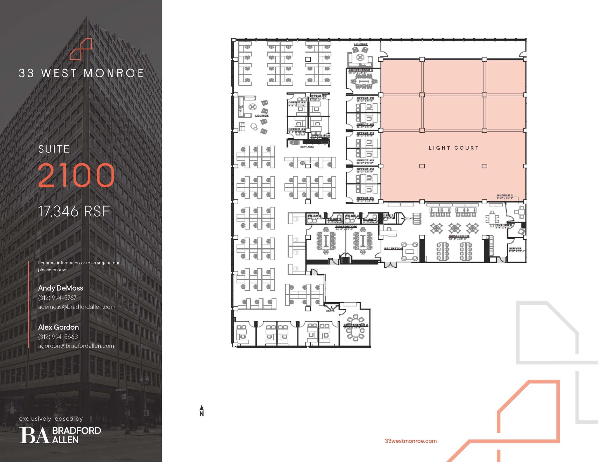 33 W Monroe St, Chicago, IL à louer Plan d’étage– Image 1 sur 11