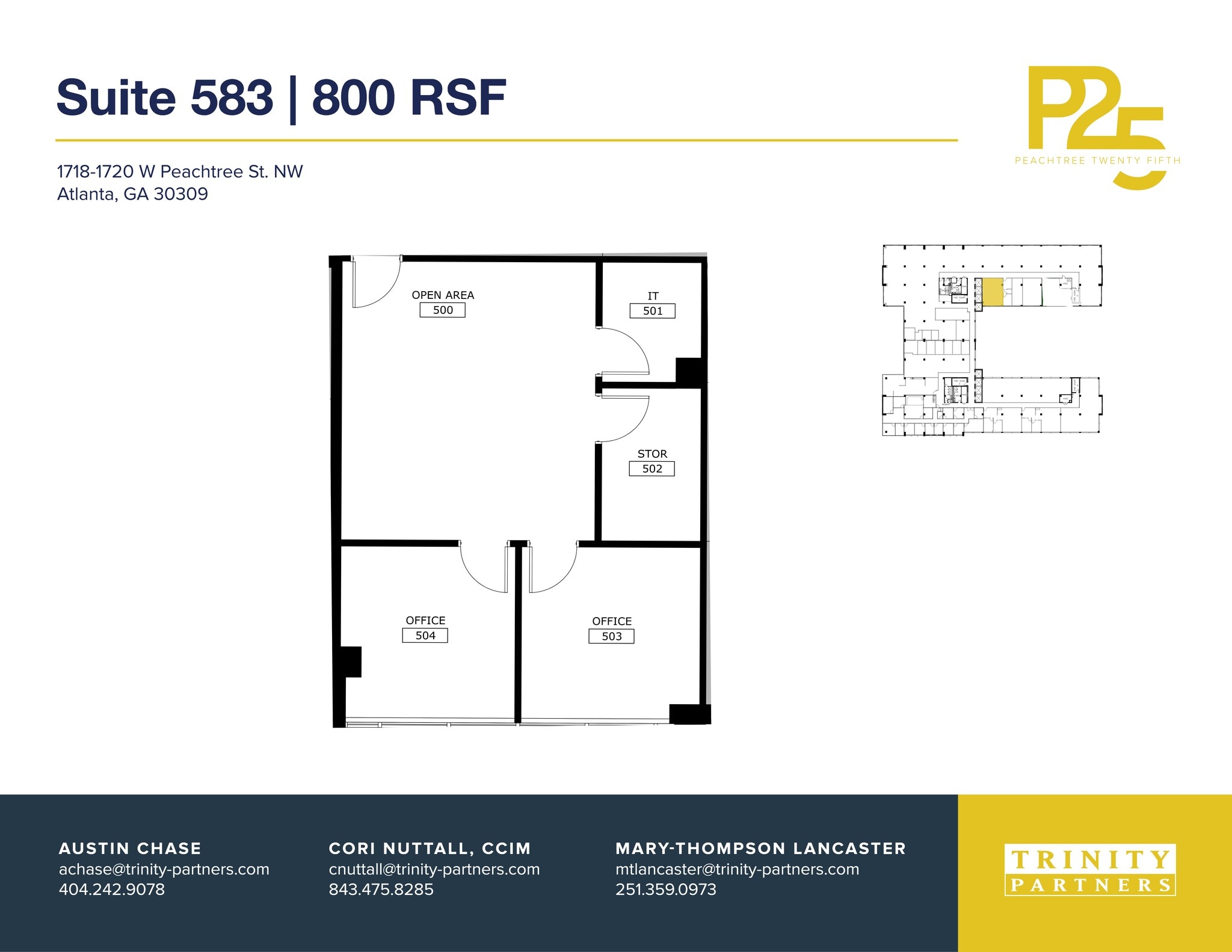 1718-1720 NW Peachtree St, Atlanta, GA à louer Plan de site– Image 1 sur 1