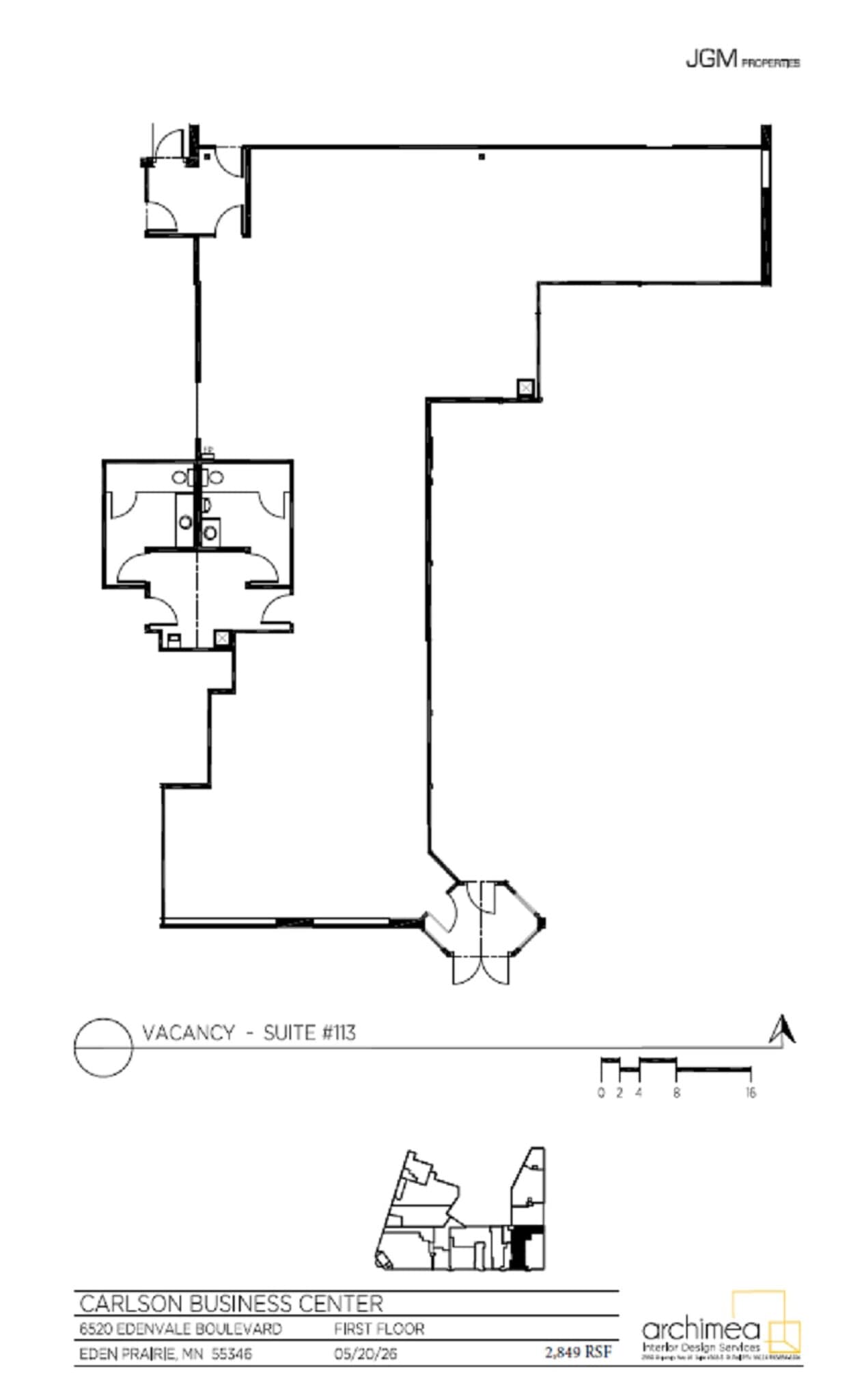 6520-6532 Edenvale Blvd, Eden Prairie, MN à louer Plan d’étage– Image 1 sur 1
