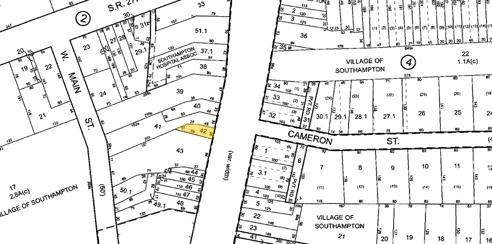 57 Main St, Southampton, NY à louer - Plan cadastral – Image 2 sur 2