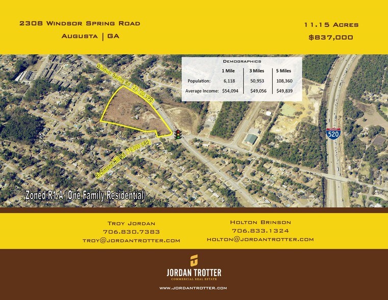 2308 Windsor Spring Rd, Augusta, GA à vendre - Photo de l’immeuble – Image 1 sur 1