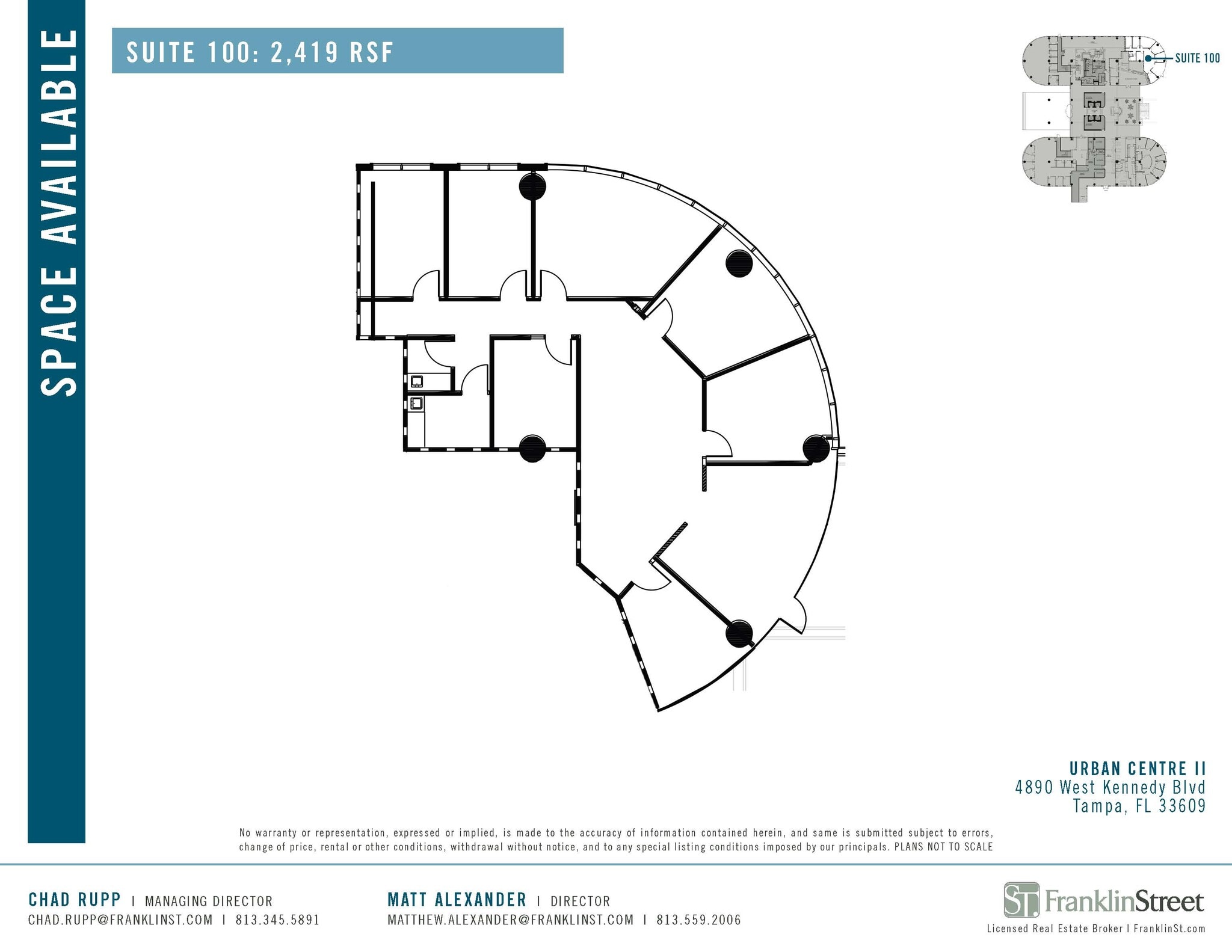 4830 W Kennedy Blvd, Tampa, FL à louer Plan d’étage– Image 1 sur 1