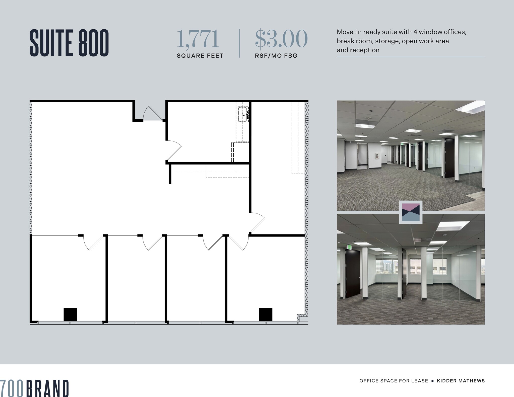 700 N Brand Blvd, Glendale, CA à louer Plan d’étage– Image 1 sur 3