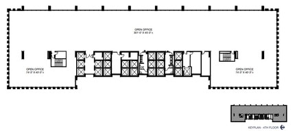 801 Cherry St, Fort Worth, TX à louer Plan d’étage– Image 2 sur 4