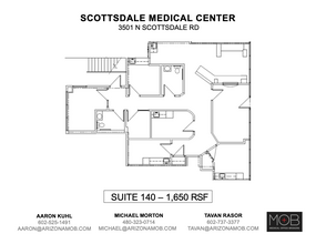 3501 N Scottsdale Rd, Scottsdale, AZ à louer Plan d’étage– Image 1 sur 1